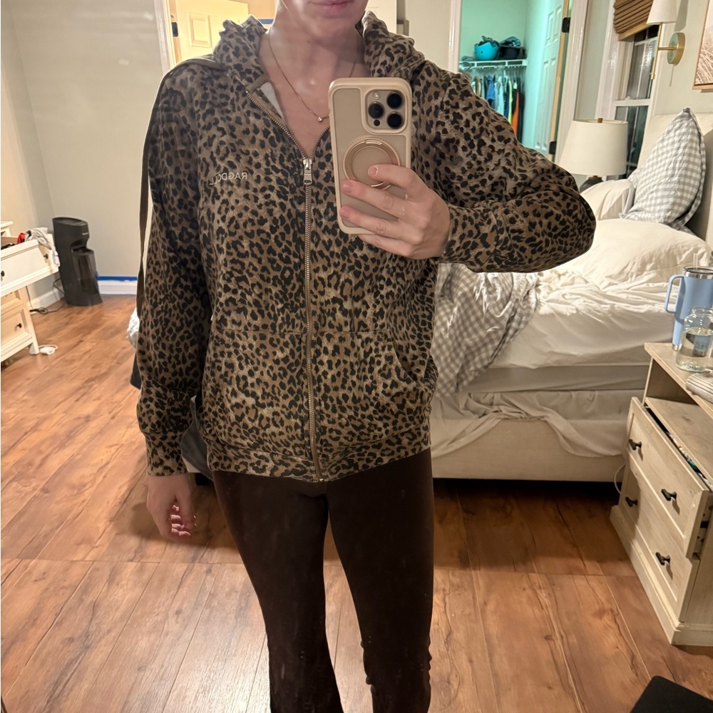 Ragdoll cheetah zip up sweatshirt - Picture 3 of 3